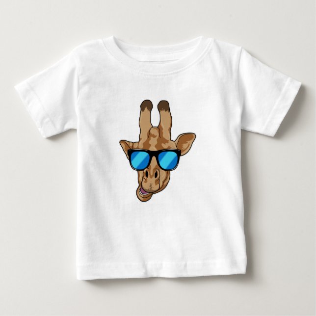Giraffe with Sunglasses T Shirt (Framsida)