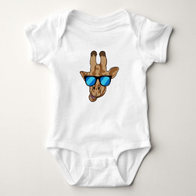 Giraffe with Sunglasses T Shirt (Framsida)