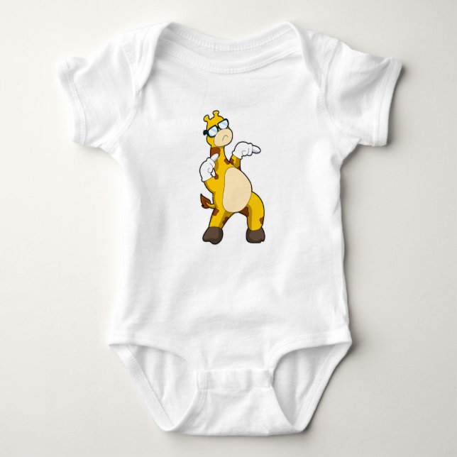 Giraffe with Sunglasses T Shirt (Framsida)