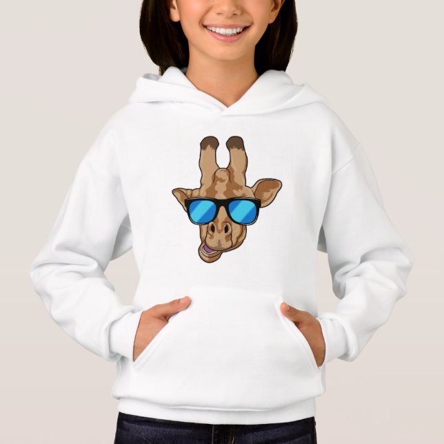 Giraffe with Sunglasses T Shirt (Framsida)