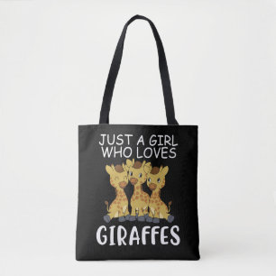 Giraffe Women ger bara en flicka som Kärlek Giraff Tygkasse