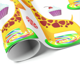 Giraffe Wrapping Papper Presentpapper