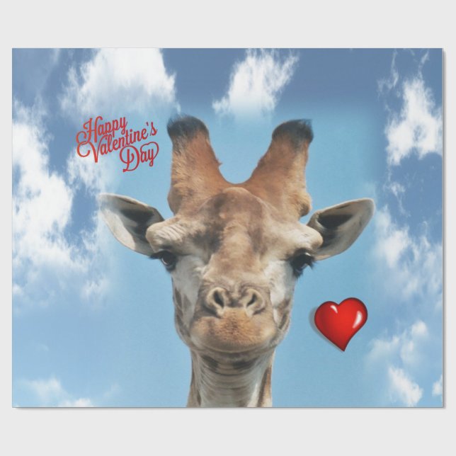 Giraffe Wrapping Papper Presentpapper (Platt)