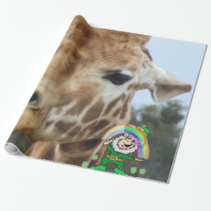 Giraffe Wrapping Papper Presentpapper