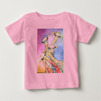 Giraffe Wtercolor Funny Animal Tee Shirt
