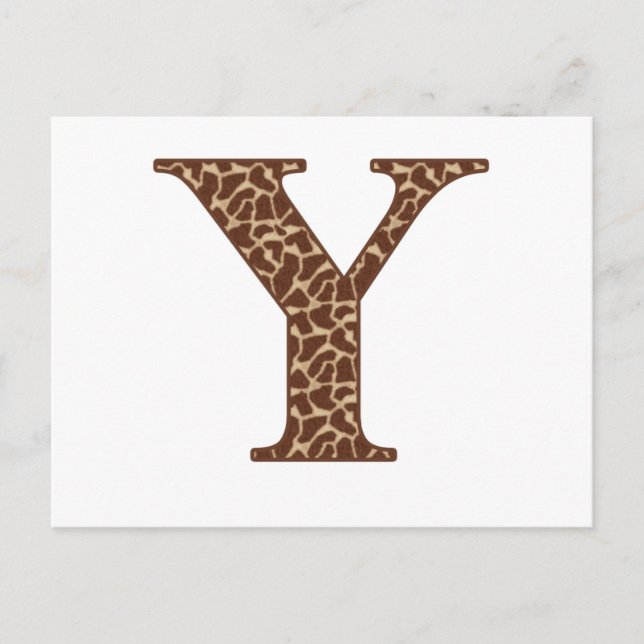 Giraffe Y Vykort (Framsida)