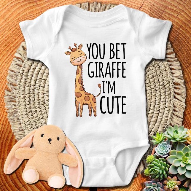 Giraffe Zoo Animal Vild du tror jag är Cute T Shirt (Skapare uppladdad)