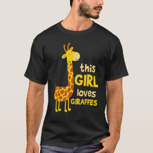 Giraffe Zoo Safari Animal Den här lilla lilla gåva T Shirt