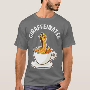 Giraffeinfritt Giraffe och koffeine Giraffe Safari T Shirt