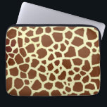 Giraffelektronik hänger lös laptop sleeve<br><div class="desc">En elektronik hänger lös att presentera en girafftryckbakgrund.</div>