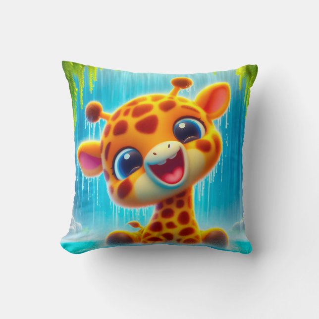Giraffen Baby Kudde (Framsida)