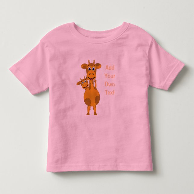 Giraffer Anpassa Tee (Framsida)