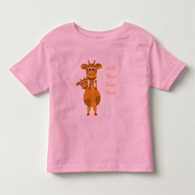 Giraffer Anpassa Tee Shirt (Framsida)