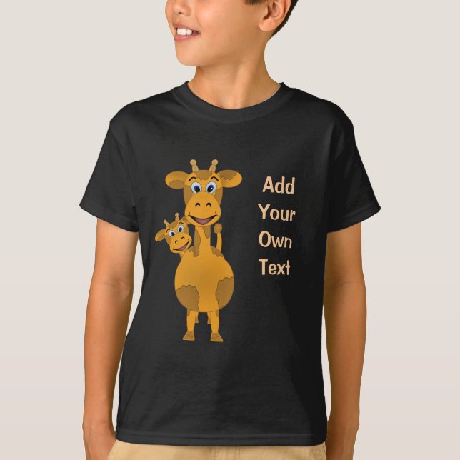 Giraffer Anpassa Tee Shirt (Framsida)