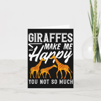 Giraffer gör mig glad du inte så rolig kort