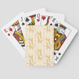 Giraffer i savannen i gult casinokort
