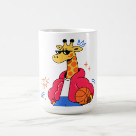 giraffer kan hoppa : Streetwear Hoops Kaffemugg