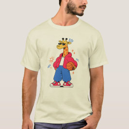 giraffer kan hoppa : Streetwear Hoops T Shirt