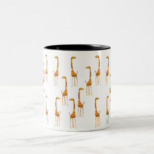Giraffer Två-Tonad Mugg