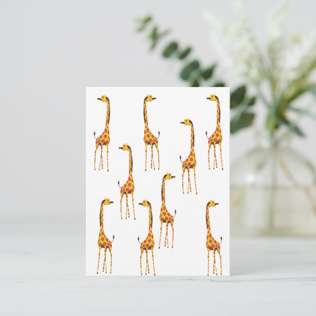 Giraffer Vykort (Stående Fram)