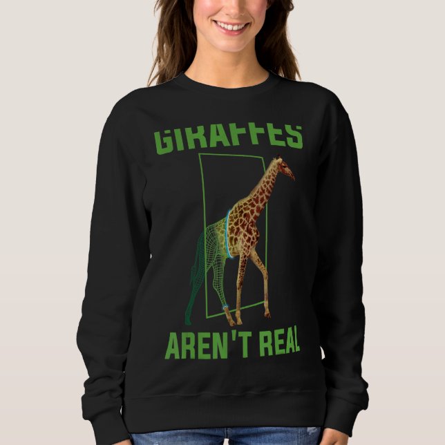 Giraffes Arent Real T Shirt (Framsida)