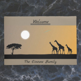 Giraffes at Sunset Serengeti