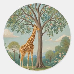 Giraffes Canopy Runt Klistermärke