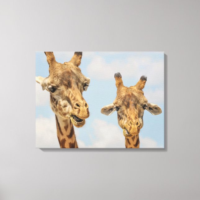 Giraffes Canvastryck (Framsida)