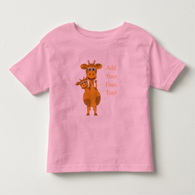Giraffes Customize Tee Shirt (Framsida)