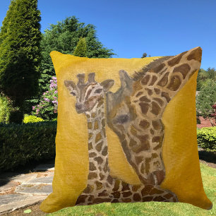 Giraffes för mor och barn kudde