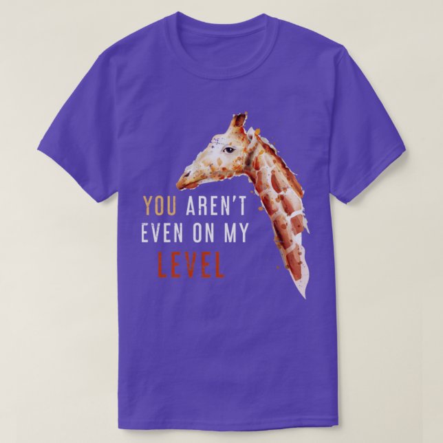 Giraffes Funny Giraffe T Shirt (Design framsida)