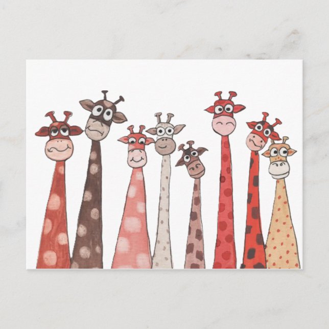 Giraffes Gang Vykort (Framsida)