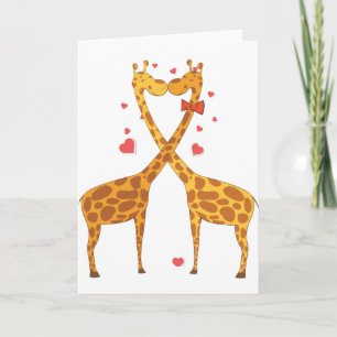 Giraffes i Kärlek Helgkort
