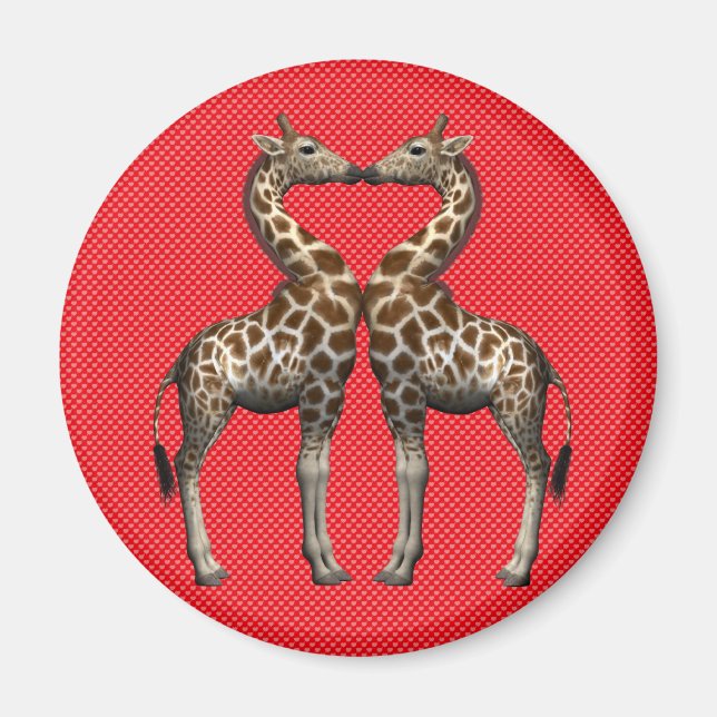 Giraffes i Kärlek Magnet (Framsidan)