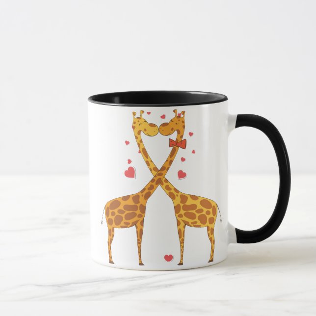 Giraffes i Kärlek Mugg (Höger)