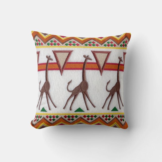 Giraffes in Afrika Pillow Kudde (Framsida)