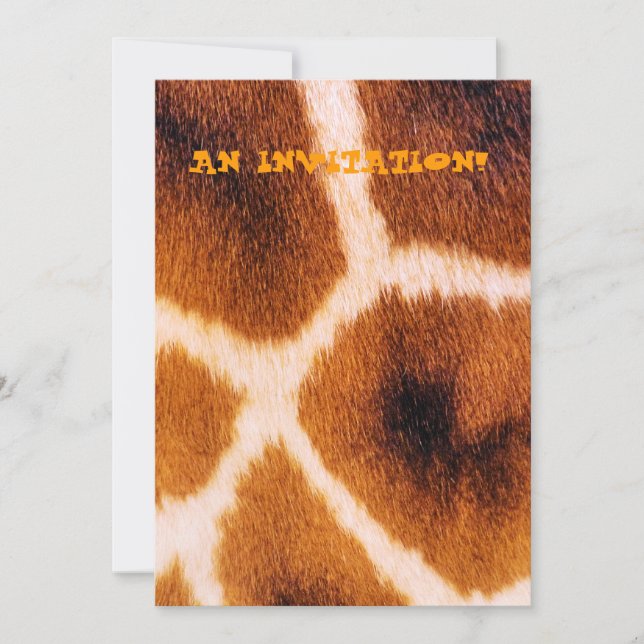 GIRAFFES INBJUDNINGAR (Framsida)