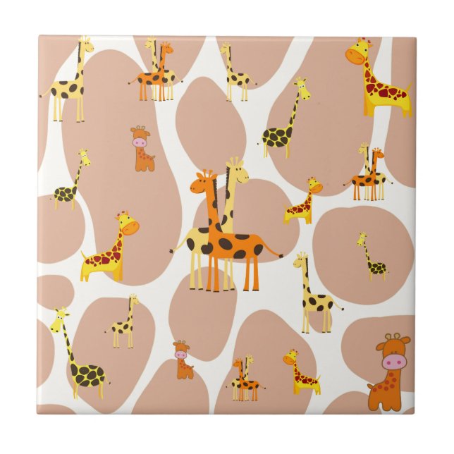 Giraffes Kakelplatta (Framsidan)