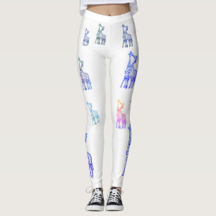 Giraffes Kiss, Lår, Anpassningsbar Leggings