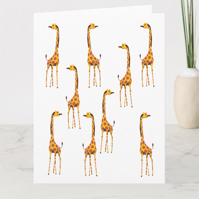 Giraffes Kort (Framsida)
