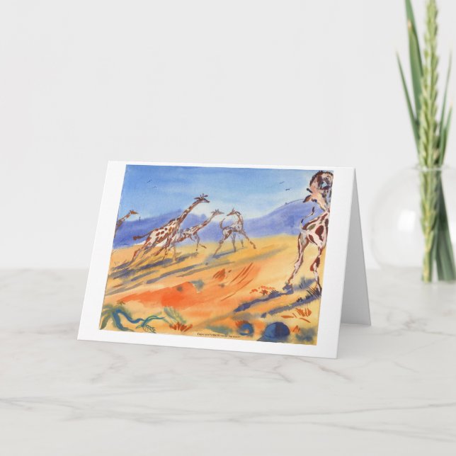 Giraffes Kort (Framsida)