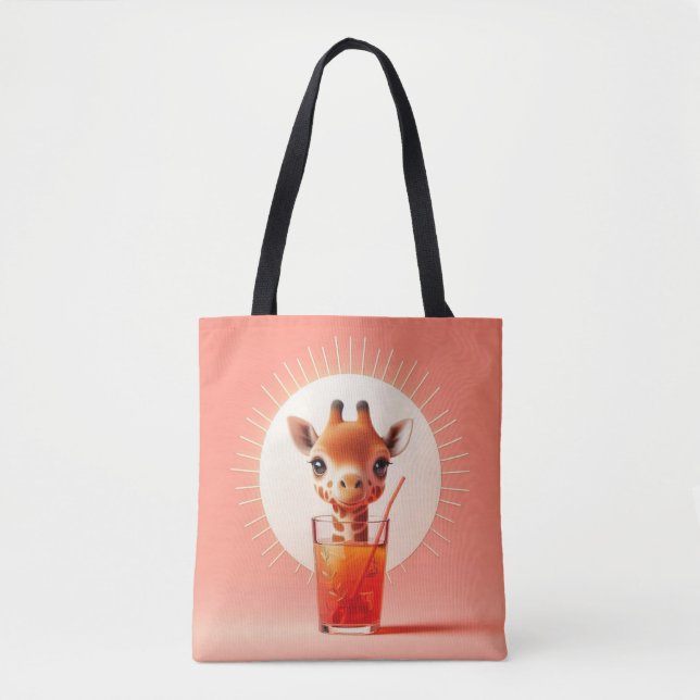 Giraffes Lycklig-timme Tygkasse (Framsida)