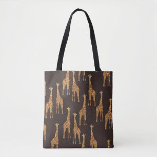 Giraffes Mörk: Abstrakt Vintage Sömlös. Tygkasse