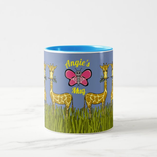 Giraffes och Butterfly Mugg (Center)