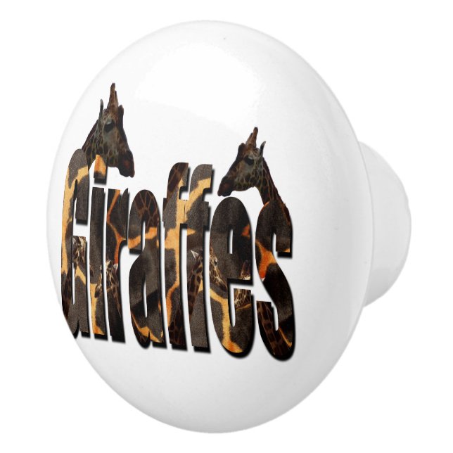 Giraffes och Giraffe Bild Logotyp Knopp (Höger)