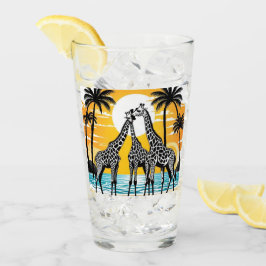 Giraffes on the Beach Glaskopp