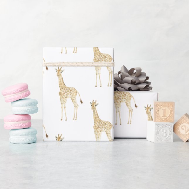 Giraffes Presentpapper (Baby Shower)
