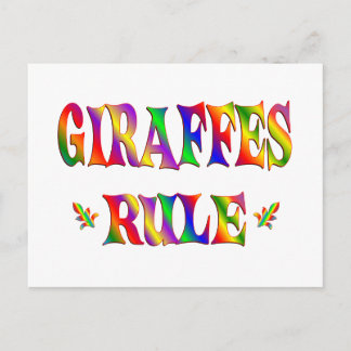 GIRAFFES RULE VYKORT