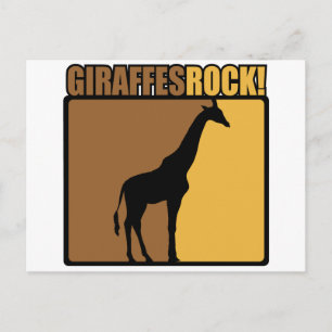 Giraffes Sten! Vykort