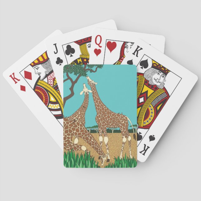 Giraffes & Tick Birds Casinokort (Baksidan)